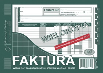 140-3E FAKTURA WZÓR PEŁNY SPRZEDAŻ BRUTTO