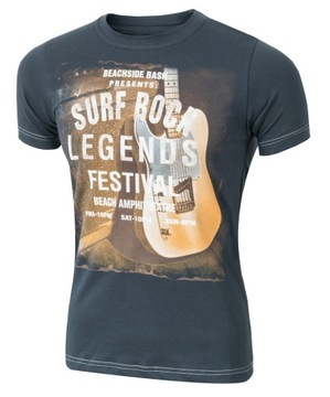 Duży Podkoszulek Duża Koszulka Męska T-shirt Męski Tshirt SURF ROCK 6XL gra