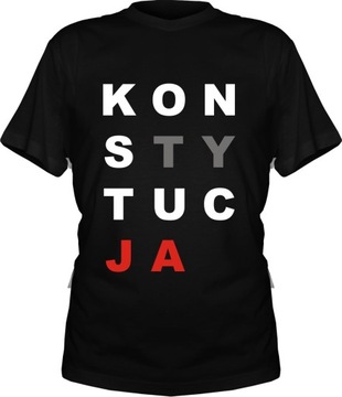 Koszulka z nadrukiem KONSTYTUCJA koszulki 3 kolory