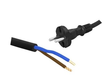 Kabel zasilający 5m GUMA 2x1,5