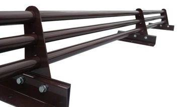 Płotek śniegowy 3 RUROWY panel dachowy rąbek 1,95m