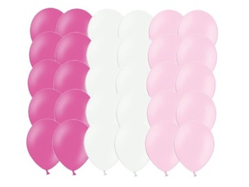 Balony na Urodziny Roczek dziewczynki aż 30szt ZB2
