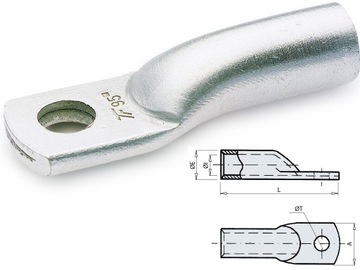 KOŃCÓWKA KABLOWA OCZKOWA ALUMINIOWA AL 25mm2/M8