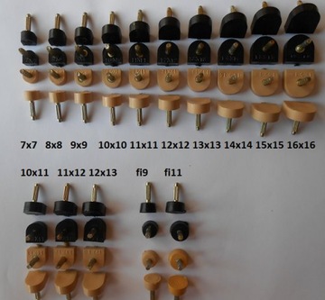Fleki Fleczki MARKOWE bolec 2,9 mm 9 x 9 mm 10PAR