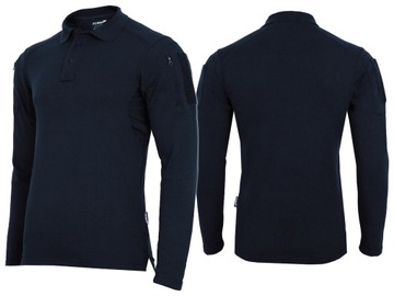 BLUZA WOJSKOWA KOSZULKA POLO Z DŁUGIM RĘKAWEM ELITE PRO TEXAR GRANATOWA XL
