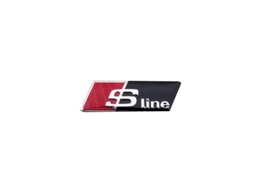 EMBLEMAT NAKLEJKA LOGO S-Line na Kierownicę CZARNY
