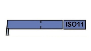 Расточная оправка с крюком и токарным ножом ISO11 NNWc-d 20x20 мм