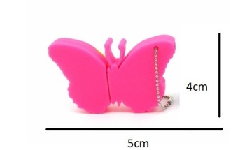 PENDRIVE USB 128 GB MOTYL MOTYLEK RÓŻOWY WYSYŁKA 24