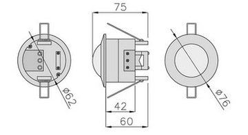 AG468 ПОТОЛОЧНЫЙ ДАТЧИК ДЕТЕКТОР ДВИЖЕНИЯ PIR SENSOR 360