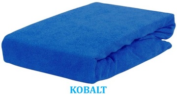 PRZEŚCIERADŁO FROTTE Z GUMKĄ 140x200 KOBALTOWE