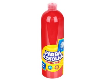 FARBA SZKOLNA ASTRA PLAKATOWA 500ML CZERWONA