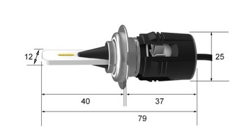 ŻARÓWKI 2szt H7 LED MINI B6 CANBUS GENERACJA VI