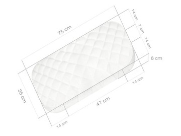 Матрас-корзина Моисей 75х35 для новорожденных