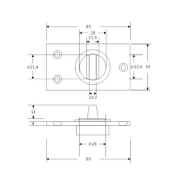 ПОДШИПНИК ДЛЯ НИЖНЕЙ + ВЕРХНЕЙ ПЕТЛИ