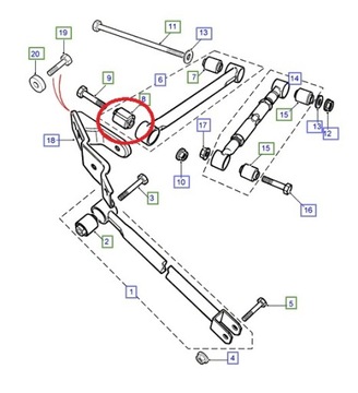 Нерегулируемая втулка заднего поперечного рычага Freelander.