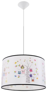 Lampa Wisząca SOWY 40 Oprawa sufitowa kolorowy abażur Pokój Dziecka LED E27
