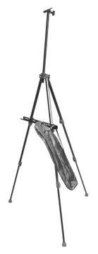 LEKKA CZARNA SZTALUGA ALUMINIOWA 170cm POKROWIEC