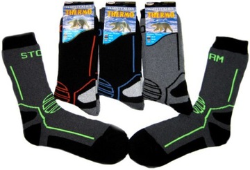 SKARPETY MĘSKIE THERMO BAWEŁNA GRUBE 4PAK *39-42*