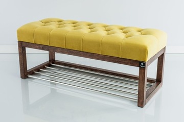 80 Производитель Стеганая скамья Желтая EMRA WOOD
