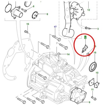 ДАТЧИК ЗАДНЕГО ДВИГАТЕЛЯ FREELANDER 2.0 TD4 DIESEL