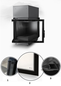 WKŁAD kominkowy OLIWIA 18 DECO lewy BS GRATISY