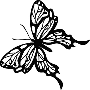 Dekoracyjna naklejka ścienna MOTYL na ścianę meble dla dziewczynki 30 cm