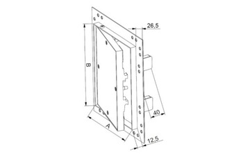 фото ориг. №9, Door audit lid 250x400 cardboard-plaster kral9