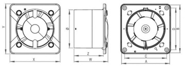 AWENTA ВЕНТИЛЯТОР BODY SILENCE KWS125 SYS+