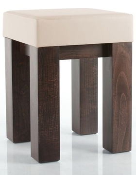 Taboret bejcowany MODERN siedzisko XXL nogi 8cm