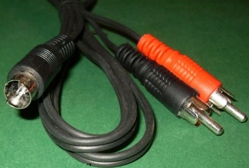 Kabel wtyk SVHS S-VIDEO 4pin / 2x wtyk RCA 1,5m (4055)