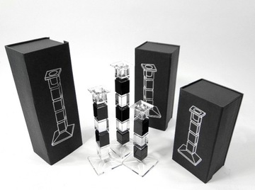 фото ориг. №3, Complete crystal candlestick makers 29+ 25+ 20cm (895)