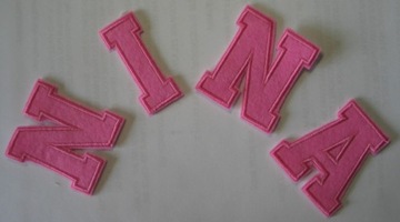 NASZYWKA termo naprasowanka aplikacja litera cyfra