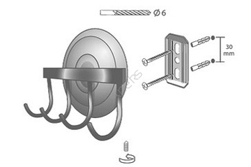 Bisk DECO 02214 Вешалка на 4 крючка