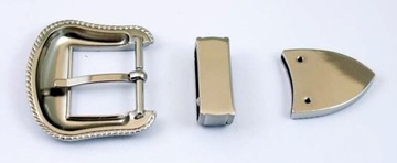 Klamra sprzączka ozdobna western do pasa 38mm /kpl