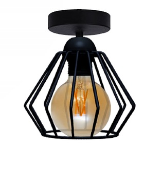 LAMPA PLAFON KLOSZ DRUCIAK DIAMENT LOFT EDISON