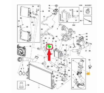 ШЛАНГ ИНТЕРКУЛЕРА OPEL INSIGNIA 2.0 CDTI BiTurbo