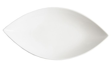 BIAŁY półmisek PORCELANA ŁÓDKA 30,5x16 W-wa Łd