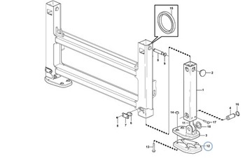 ОПОРА РЕЗИНОВЫХ НОГ VOLVO BL71 11886020 +30% СРОК СЛУЖБЫ