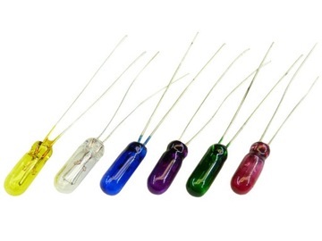 żarówka miniaturowa 4 mm 100 mA 1,2W 12v 10 SZT
