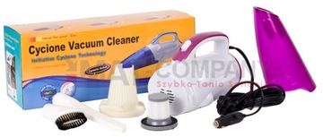 ODKURZACZ SAMOCHODOWY 12V FUNKCJA CYKLONU + HEPA