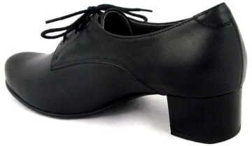 Кожаные туфли Jezioro 103, черные, размер 34.