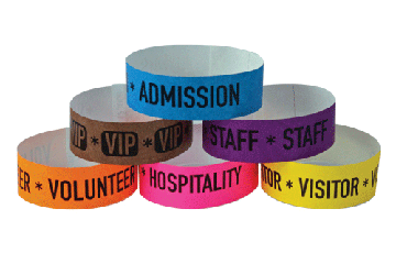 Бумажные браслеты с принтом, 1000 шт.