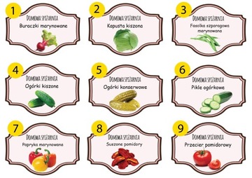 ЭТИКЕТКИ консервируют огурцы, кетчуп, соус-пюре!