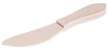 NOŻYK NÓŻ z rączką drewniany do MASŁA 19 cm EKO!