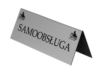 TABLICZKA INFORMACYJNA REZERWACJA NA STÓŁ - GRAWER 15x5 cm