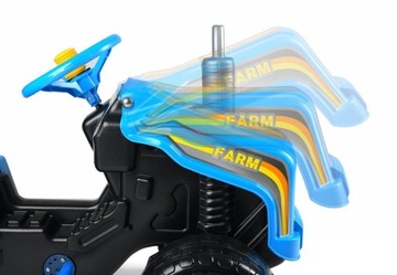 ОГРОМНЫЙ ПЕДАЛЬНЫЙ ТРАКТОР С ПРИЦЕПОМ.