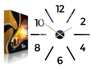 Настенные часы ModernClock - MCAX- ЧЕРНЫЕ 75 СМ - СДЕЛАЙ САМ