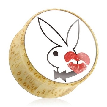 TUNELE TUNEL DREWNIANY PLUG 16 mm DREWNO PLAYBOY