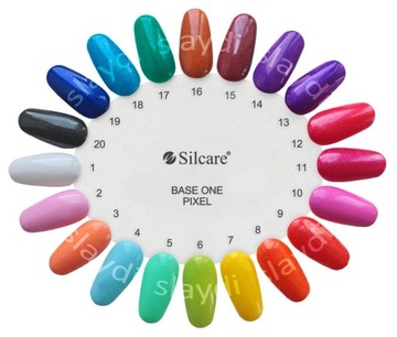 slay GEL BASE ONE silcare разноцветный пастельный неоновый красный