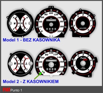 Циферблаты MoMan INDIGLO для спидометра Fiat Punto 1, рисунок 1